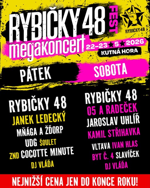 Rybičky 48 Fest 2026 - Kutná Hora