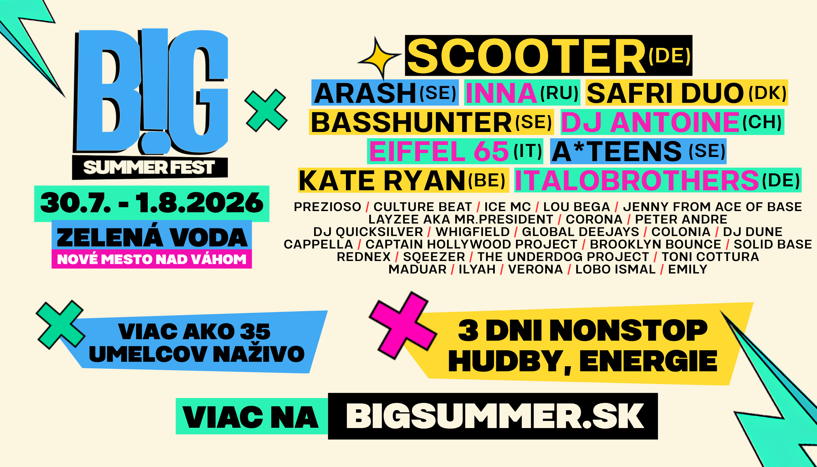 BIG SUMMER FEST - Nové Mesto nad Váhom