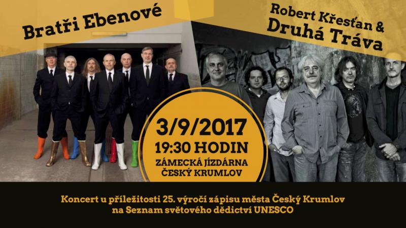 UNIKÁTNÍ JÍZDA: BRATŘI EBENOVÉ A ROBERT KŘESŤAN & DRUHÁ TRÁVA