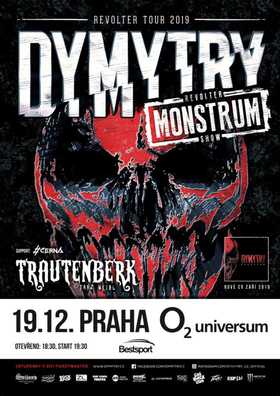 Velkolepé turné Dymytry Revolter se pomalu chýlí k závěru. Vyvrcholí v Brně, Ostravě a skončí v Praze v O2 Universum.  Tři koncerty Revolter Monster Show nabídnou návštěvníkům maximum. Slibují silný zážitek po všech stránkách.
