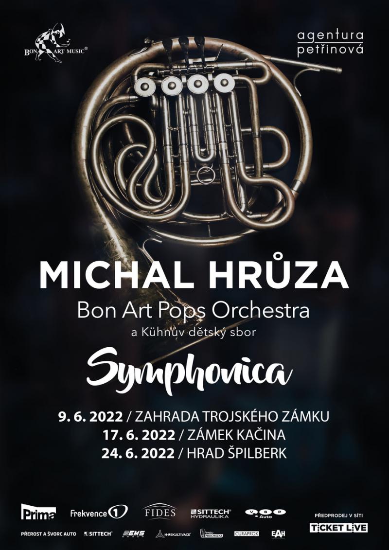 Hudební tip na červen: Koncertní turné Michala Hrůzy Symphonica na Trojském zámku, Zámku Kačina a hradě Špilberk