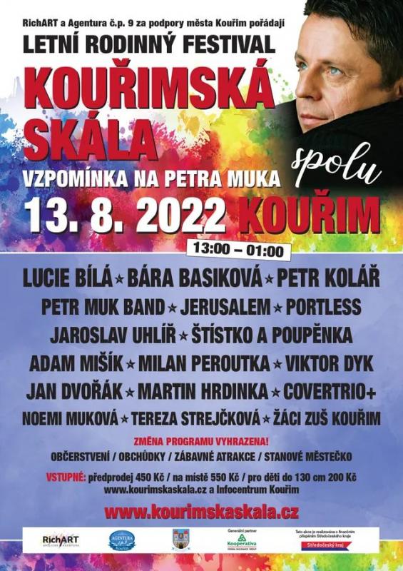 PEN- AIR rodinný festival Kouřimská skála 2022 aneb Vzpomínka na Petra Muka
