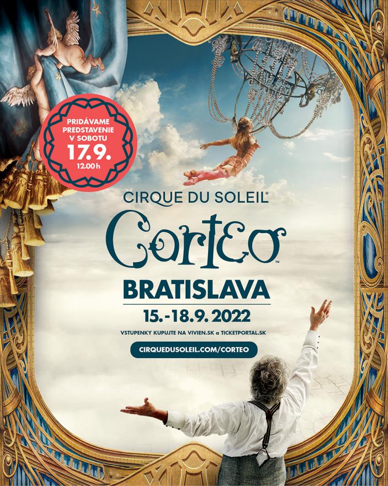 Cirque du Soleil, pre mimoriadny záujem o show Corteo, pridáva ďalšie predstavenie v Bratislave