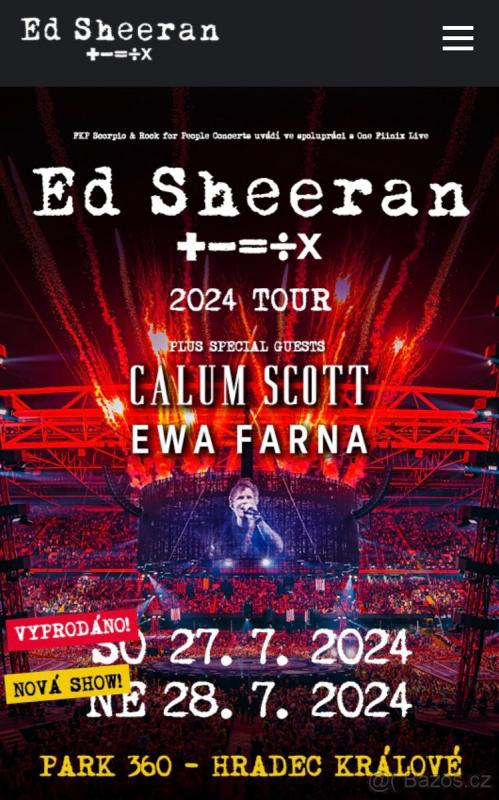 Mega koncerty Eda Sheerana v Hradci Králové už tento víkend nabídnou shows světových rozměrů, vystoupí i Ewa Farna a Calum Scott