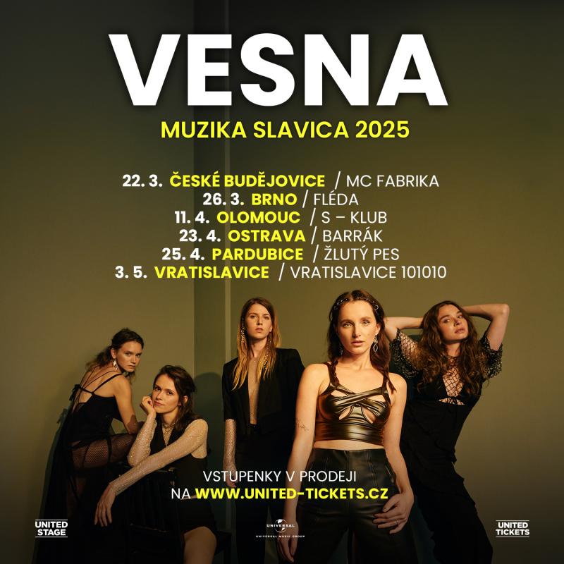 Vesna a Ego mají společnou píseň Moravo! Vesna zároveň oznamuje termíny turné Muzika Slavica