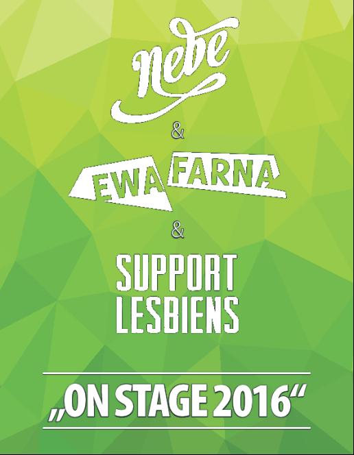 Ewa Farna, Support Lesbiens a Nebe se společně rozjedou po českých a moravských koncertních pódiích