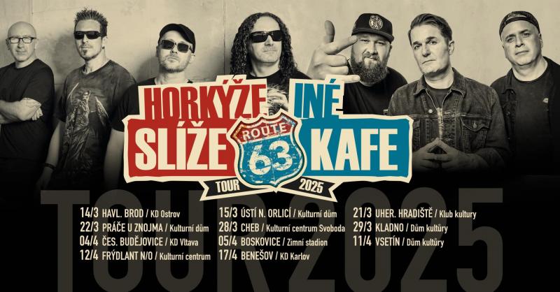 Jarní turné Route 63 začalo! Horkýže Slíže a Iné Kafe na společné cestě napříč Českem
