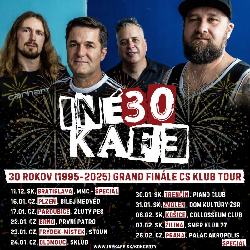 Legenda INEKAFE ohlásila GRAND FINÁLE! 30 rokov na scéne oslávi na špeciálnom klubovom turné po Slovensku a Česku