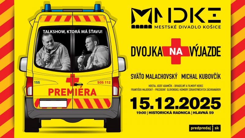 Mestské divadlo Košice premiérovo uvedie novú zábavnú talkshow DVOJKA NA VÝJAZDE